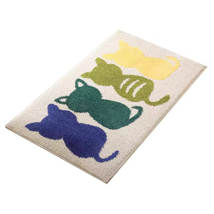 Alfombra antideslizante absorbente de Agua para baño con dibujos animados, para Sala de estar, entrada, dormitorio, Hogar, sala de estar - 1