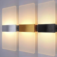 Modernas Sconces De Pared LED 6W/12W Luz De Acero Inoxidable Iluminación Para Sala De Estar Pasillo Dormitorio Decoración - details 3