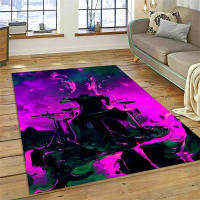 Carpet Kit De Batería Para Sala De Estar Dormitorio Decoración De Música Alfombra Antideslizante Para Sala De Estar Cocina Alfombrilla De Puerta Moderno Estilo Estadounidense Poliéster 100% - details 4
