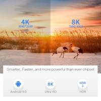 X96 MAX Plus 4GB/64GB Amlogic S905x3 Android 9.0 Caja de TV Decodificación de Video 8K 2.4G+5.8G WiFi Bluetooth 1000Mbps LAN USB3.0 Admite Youtube Netflix Google Play - Negro - details 2