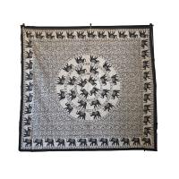 Pareo / Manta / Tapiz multiuso de 220 x 240 cm estilo mandala étnico indio pareo para picnic, playa y decoración de hogar - details 7