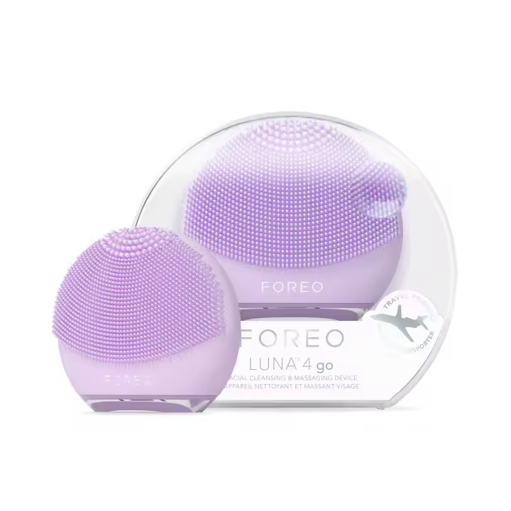 FOREO LUNA 4 go Cepillo de limpieza facial y masajeador facial - Mejora la absorción de los productos de cuidado facial - Cuidado facial simple - Para todo tipo de pieles - 1
