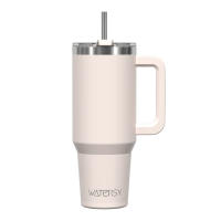 Taza Termo De Acero Inoxidable Watersy 40oz/1200ml Con Asa Y Tapón De Pajita Gran Capacidad Para Mantener Café Y Cerveza Frío Aislamiento Térmico Portátil - details 12