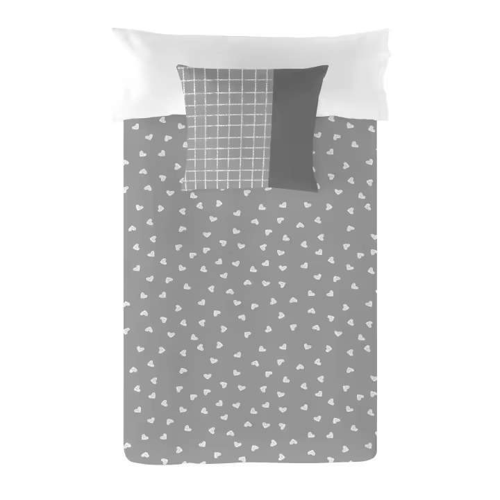 FUNDA NÓRDICA 100% ALGODÓN LOVE DOTS POPCORN FABRICADO EN ESPAÑA - 1