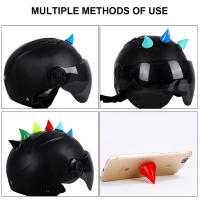 2PCS Decoración De Cuña De Goma Para Casco De Motocicleta Accesorios De Moto Carros Motocross Full Face off Road Polyester - details 4