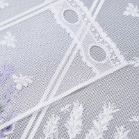 Cortinas Cortas De Tulle Blanco Europeo Para Sala De Estar Dormitorio Comedor Cocina Cubierta De Armario Lace Decoración De Ventana Para Bodas - details 5