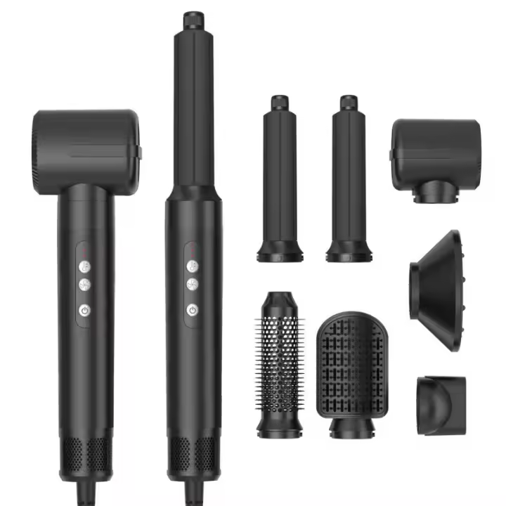 7-In-1 Automatic Curling Wand Hair Dryer Set, A High-Quality Christmas Gift - 1