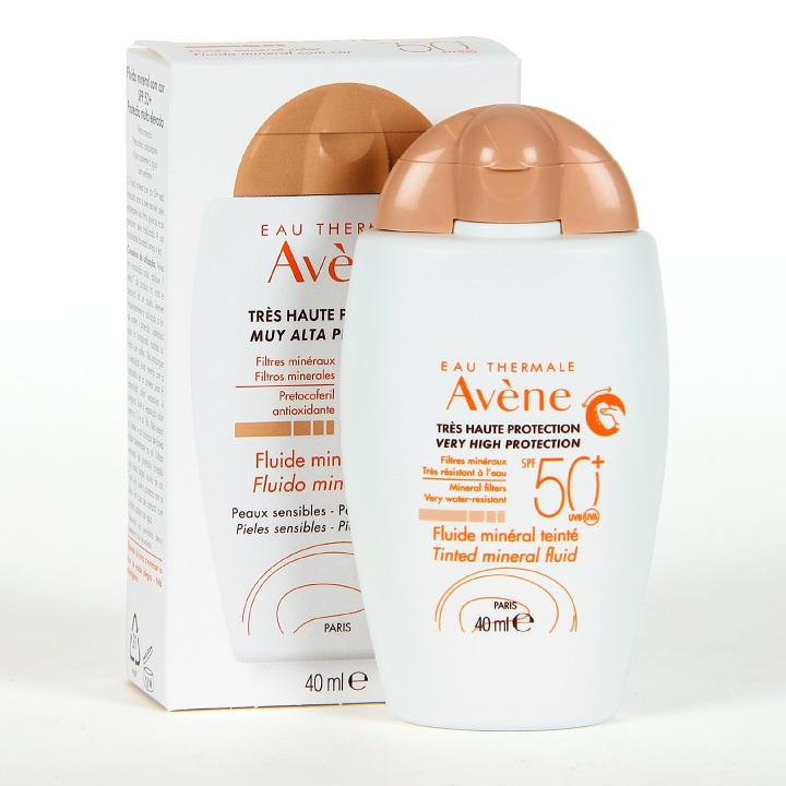 AVÈNE Protección Solar Fluido Mineral con Color SPF50+ para Pieles Intolerantes 40 ml — oferta en Miravia