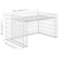 vidaXL Cobertizo de cortacésped con arriate alambre acero 110x80x60 cm - details 5