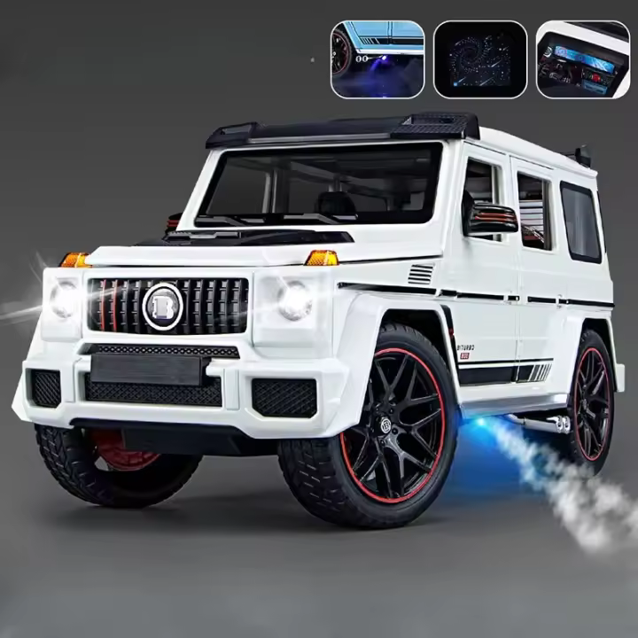 Mercedes Benz Babos G800 SUV De 1:18 En Miniatura De Aleación Con Sonido Y Luz Vehículo De Tierra Adelante Colección Juguete Regalo Para Niños Y Adultos - 1