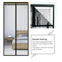 Cortina Magnética Para Puerta 100x210CM Repelente De Mosquitos Y Bugios Cierre Automático Telas Antipolvo Para Ventanas Y Puertas - details 4