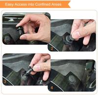 Clavos De Plástico Para Puerta 8mm Agujero Universal Negro Auto Retenci\u00f3n De Clip De Presi\u00f3n Accesorios De Automoci\u00f3n - details 0