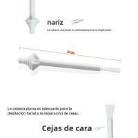 100PCS Aplicadores De Cera Para La Nariz Herramienta Para El Eliminación Dolorosa De Vello Facial Accesorios De Cera De Abeja Seguros - details 2