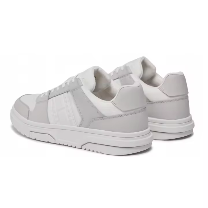 Zapatillas Tommy Jeans Cupsole Leather ESS Hombre – Blancas - 1