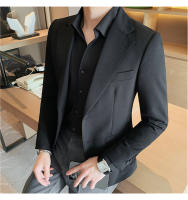 Chaqueta De Traje Para Hombre Estilo Elegante Monabroca Calidad Superior Casual Formal Color Sólido Ajustada 2024 - details 3