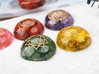 Molde De Silicona Para Epoxy DIY En Forma De Semicírculo Y Hemisferio Con Siete Chakras Para Resina Molde Para Joyería Durable - details 5