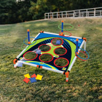 Juego De Toss Portátil Para Jardín Con Tablero Y Circonios De Fuerza Fácil De Montar Divertido Para Niños Y Adultos - details 1