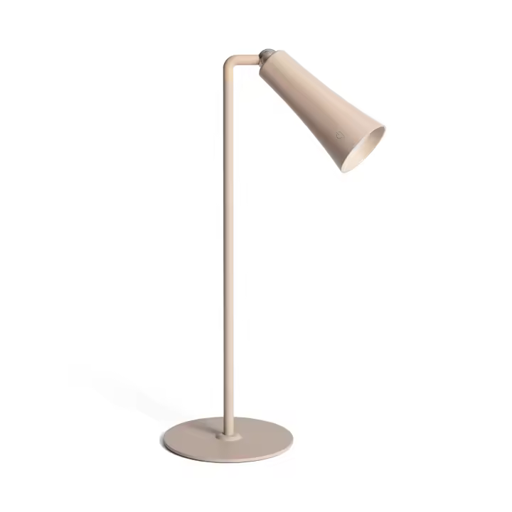 Ledkia Lámpara de Mesa LED Portátil Metal con Batería USB Recargable Bysta Blanco - 1