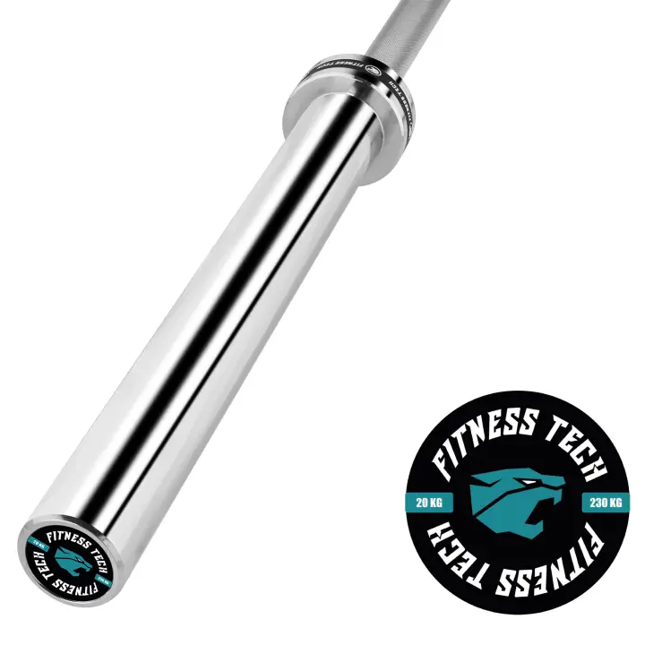 Fitness Tech Barra olímpica 2.2m * 50mm 230KG Barras para peso libre - 1