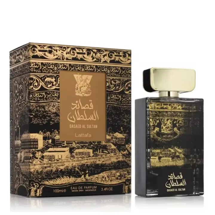 Lattafa Perfume árabe 100ml Colona Lattafa Qasaed Al Sultan Gold EDP Extrait 3.4 Fl Oz - 1