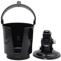 Soporte De Bebida Ajustable Para Coche Soporte De Taza De Ventosa Para Bebida Y Teléfono Móvil Parte De Automóvil ABS Negro/Blanco - details 7