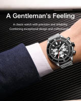 Reloj De Pulsera Deportivo Para Hombre MEGIR Lujo Negocios Caso Grande Luminoso Cronógrafo Resistente Al Agua Con Fecha - details 4