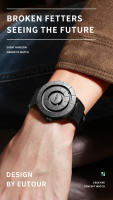 Reloj De Cuarzo Para Hombre DOM 1753 Diseño Creativo Resistente Al Agua Con Correa De Cuero Malla De Acero Inoxidable Estilo Formal - details 0