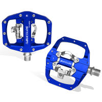 Pedales De Bicicleta BUCKLOS MTB Doble Función Plataforma Plana Y Fijación SPD Antideslizante Para Mountain Bike Con Cleat - details 10