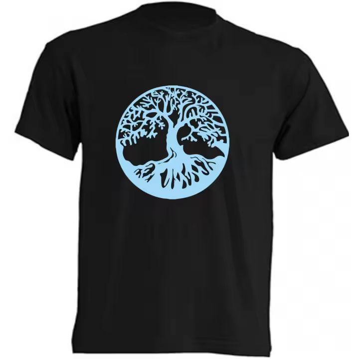 Camiseta Arbol de la vida | Algodón | Manga Corta - Tejido tubular, sin costuras laterales. - Punto liso - 1