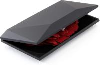 Creative Caja para anillos, Pequeña Caja para anillos, organizer para exhibir Joyas, ceremonias, presentación (Negro) - details 3