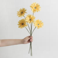 1/3Pcs Arreglo De Flores Artificiales Cabeza De Margarita Decoración Para Hogar Y Vaso Decoración De Boda Aniversario Flores Para Regalo - details 5