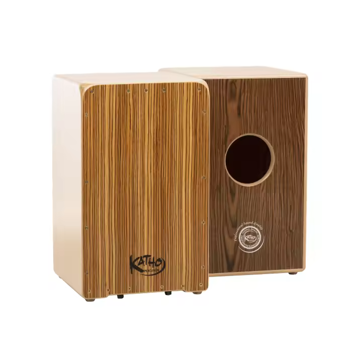 Cajón flamenco profesional maraca Katho Percusión Cebra - 1