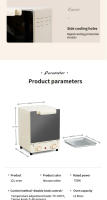 12L Freidoras de aire eléctricas de gran capacidad, horno tostador mecánico para el hogar, cocina de 360 °, Horno de convección para hornear, freidora profunda sin aceite - details 11