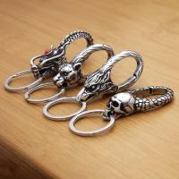 Llavero De Acero Inoxidable Vintage Punk Con Diseño De Cabeza De Dragón Para Hombres Y Mujeres Adorno Para Cinturón Joyería Regalos De Moda - details 2