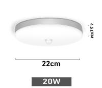 Lámpara De Techo LED Inteligente Con Sensor De Movimiento PIR 30W 20W 15W Para Casa 230V 220V 240V Luz Para Habitaciones Pasillos Y Corredores - details 3