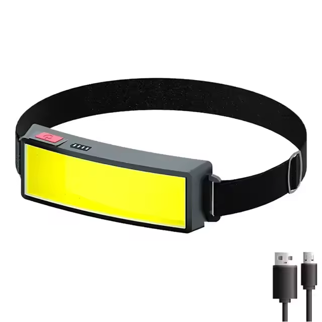 Lámpara Frontal LED COB Portátil Recargable Con Batería Integrada Para Exteriores Camping Pesca Escalada Luces De Mano - 1