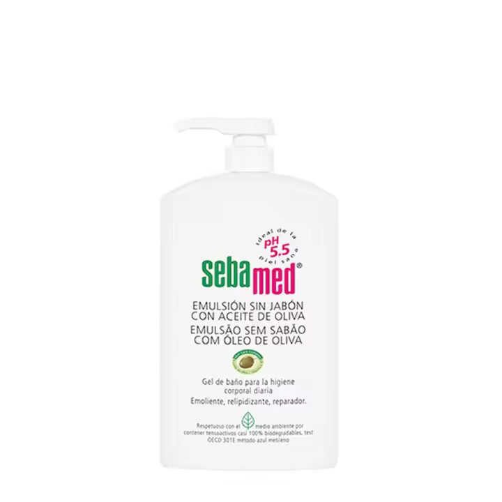 Sebamed emulsión sin jabón con aceite de oliva 1 litro - 1