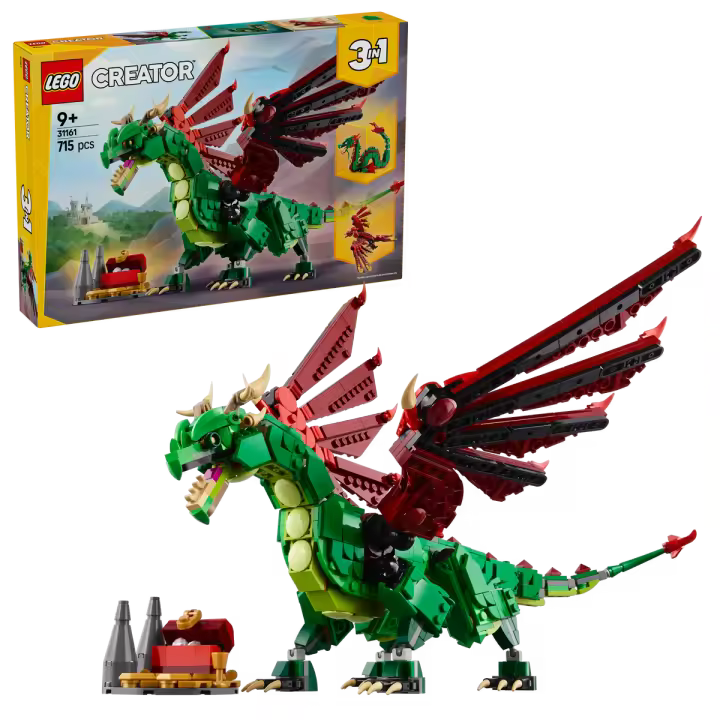 DRAGÓN MEDIEVAL - LEGO CREATOR 3en1 (31161) - 1