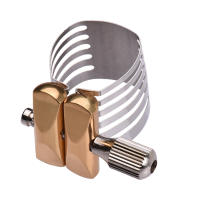 Ligadura De Saxofón Compacta Y Duradera Con Ajuste Por Tornillo Para Saxofón Alto Material Plástico/Rubber Duro Accesorio Musical - details 0