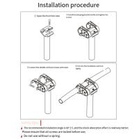 MEROCA Tímbrido De Bicicleta Plegable Absorción De Choque Longitud 45mm Diámetro De Instalación 25.4mm Para Bicicleta Plegable 412/SP18 Aleación De Aluminio - details 8