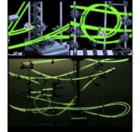Juego De Carreras De Mármol Con Elevador Eléctrico Y Luz Espacial Rail Roller Coaster Niveles 2 3 4 Juguetes Educativos De Ciencia Para Niños - details 3