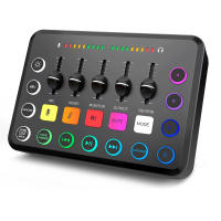 Mezclador De Sonido Profesional 5 Canales F11 Tarjeta De Sonido Para Streaming En Vivo Accesorios Para Podcast Y Juego Adecuado Para Computadora PC - details 14