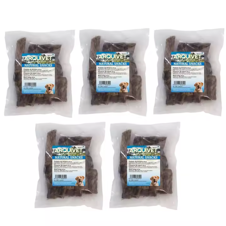 Pulmón de bufalo para Perro (Bolsa 100 g)  (Pack de 5 Unidades ) Arquivet - 1