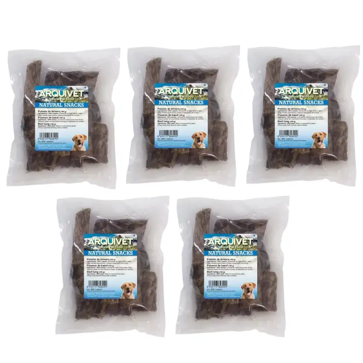 Pulmón de bufalo para Perro (Bolsa 100 g)  (Pack de 5 Unidades ) Arquivet - 1