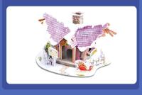 Rompecabezas 3D Creativo Juego Educativo Para Niños Casa De Navidad DIY Regalo De Año Nuevo Juguetes Para Bebés - details 5