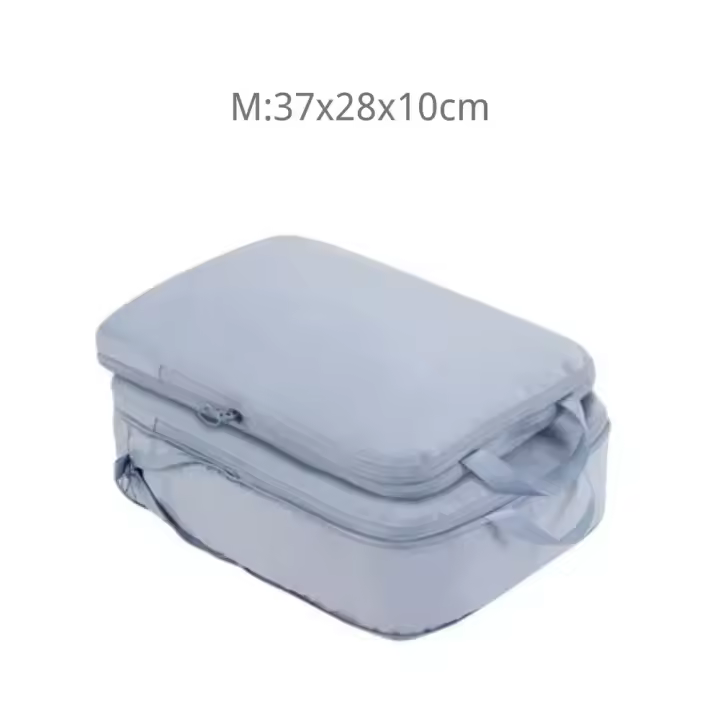 Cubo De Compresión Portátil Para Viaje Organizador De Ropa Impermeable Para Maleta Estuche De Almacenamiento De Bolsas De Cajón Ecológico - 1