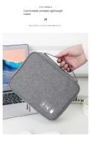 Bolsa De Almacenamiento Electrónica Doble Capa Para Viaje Cable Organizador De Accesorios Para iPad Material De Poliéster - details 6