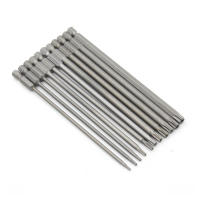 Juego De 11 Piezas De Destornilladores Magnéticos Antirrobo Con Tornillos Torx Y Planos 1/4" Hexagonal Herramienta De Seguridad Para Bricolaje Y Reparación - details 0