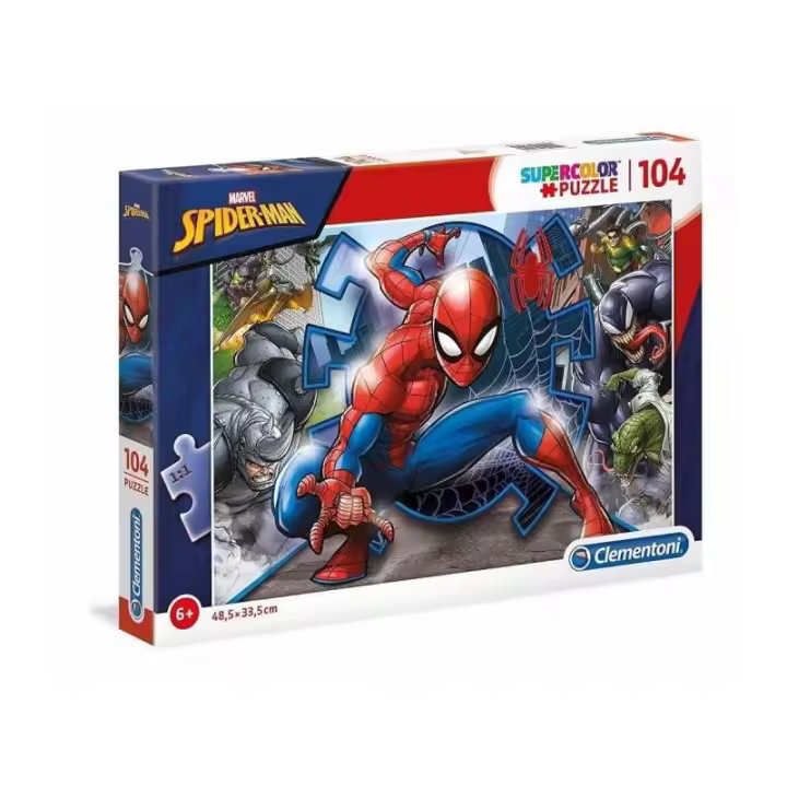 PUZZLE 104 PIEZAS SPIDERMAN SUPERCOLOR DE CLEMENTONI - 1