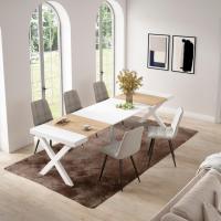 Skraut Home - Mesa Consola Extensible - Mesa Auxiliar - Tapa - 58/302x90cm - Práctica y Versátil - Estilo Moderno - Fácil Montaje - details 0